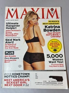 Maxim Magazine - Cover Katrina Bowden - Jan/Feb 2013 - Issue 180